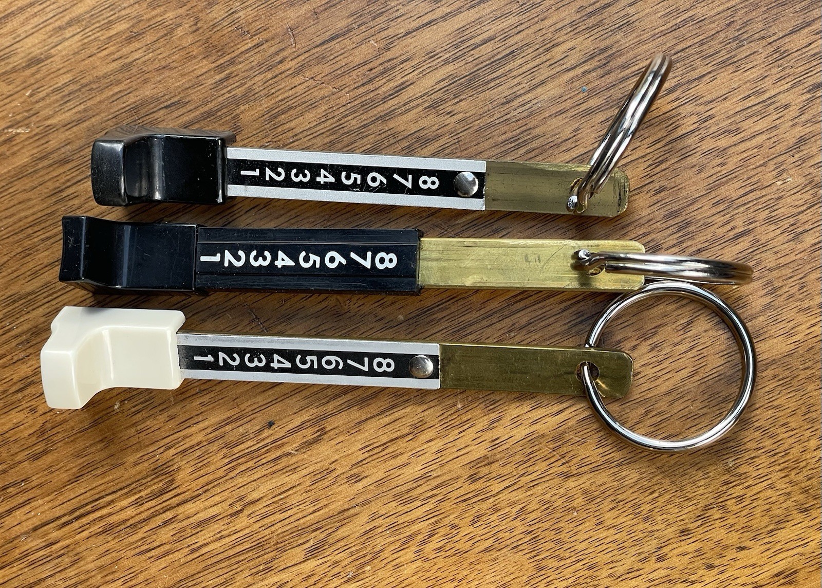 Original 3-pack (3) Hammond Tonewheel Generator Drawbar Organ Keychains