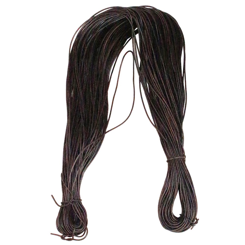 HILASON Thin Round Genuine Leather Cord Thread Lacing 2 Ft and 3 Ft Lengths
