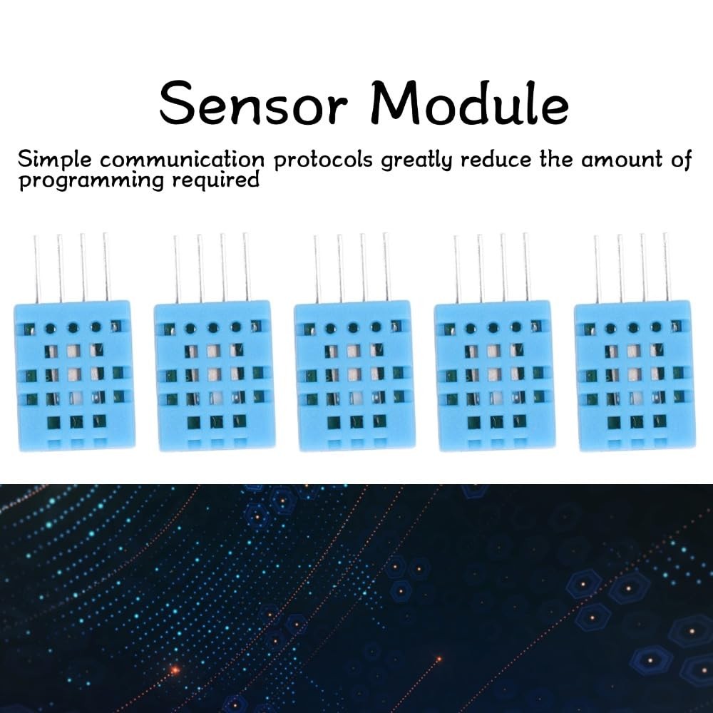 5Pcs Digital Temperature Humidity Sensor Module – High Sensitivity DHT11 for ...
