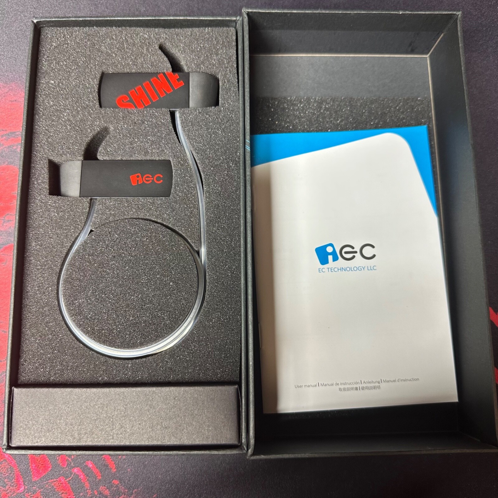 iEC Bluetooth sport LED Headset Earphones - Black