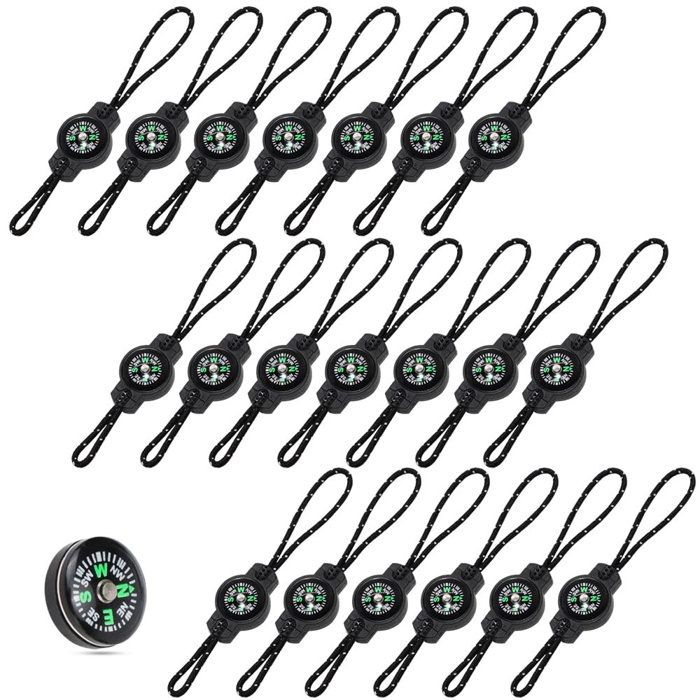HOSTK 20 Pcs Mini Survival Compass, Outdoor Camping 20 Pcs-Big, 20 Pcs-big