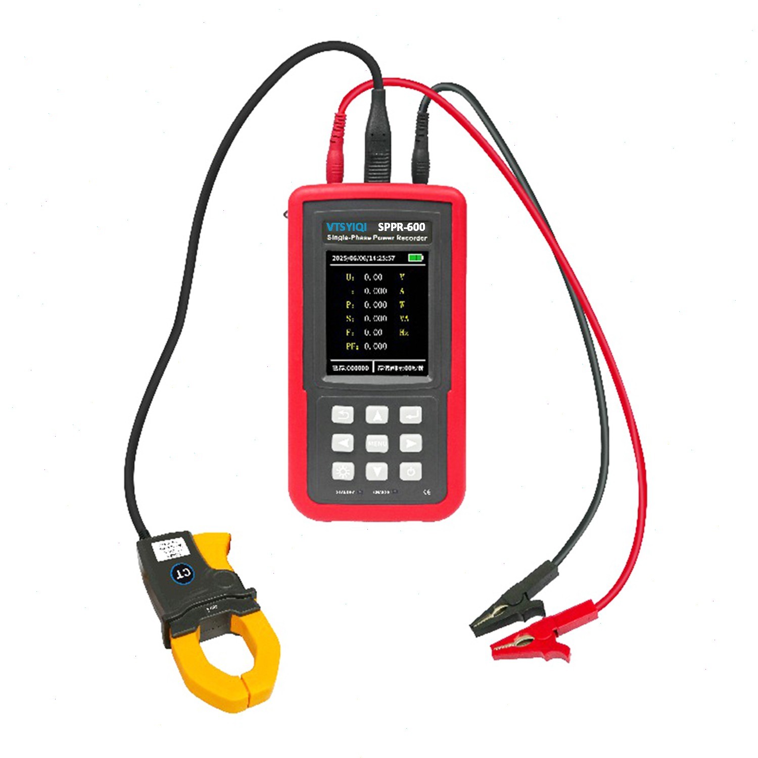 Single Phase Voltage Current Power Data Logger with Voltage Range 0.01V ~ 600V