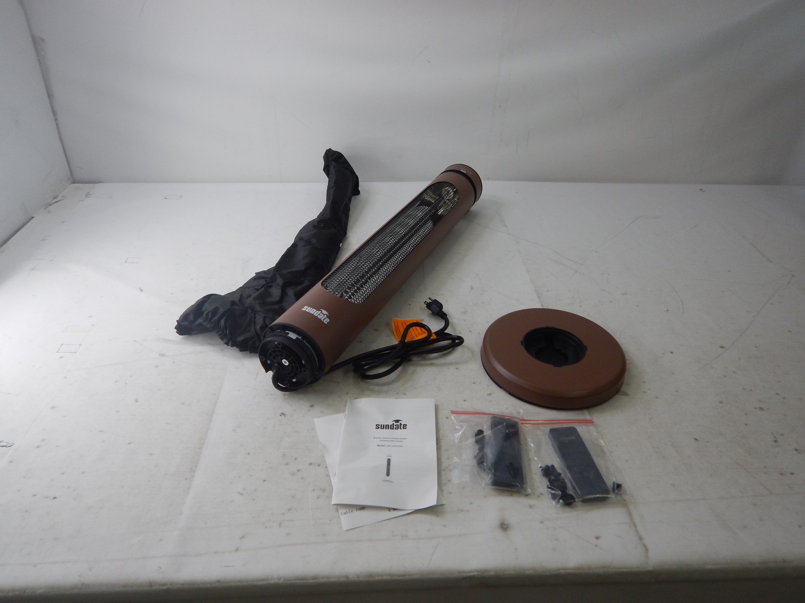 sundate T08-GR15YDU - Portable Infrared 1500W Carbon Fiber Heater, Deep Brown
