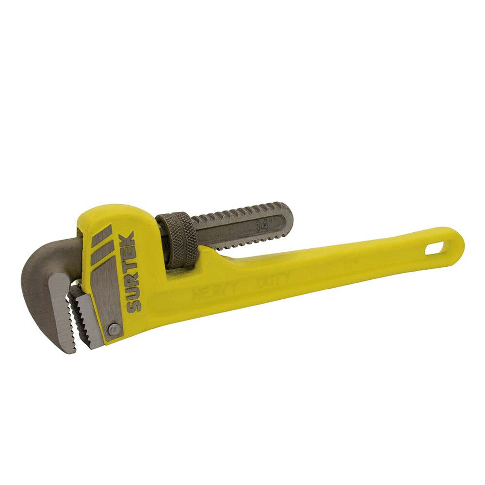 Surtek 8514 Ductile Iron Pipe Wrench 14" Long, Maximum Pipe Capacity 2-1/2"