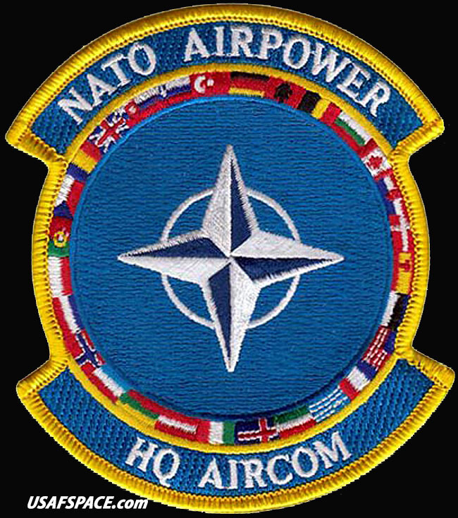 USAF NORTH ATLANTIC TREATY ORGANIZATION -HEADQUARTERS ALLIED AIR COMMAND- PATCH