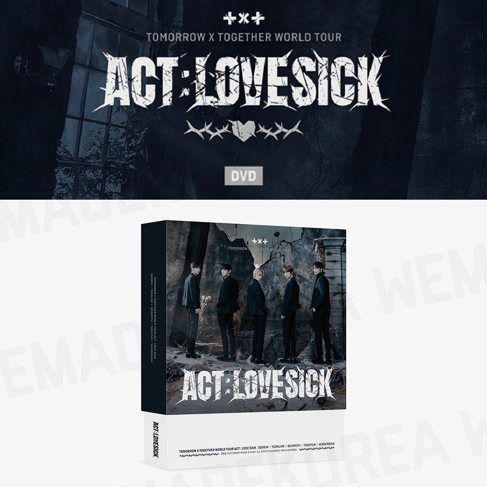 TXT World Tour ACT: LOVE SICK in Seoul DVD Official K-POP Authentic Goods