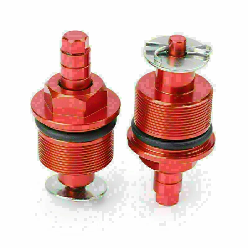 Pair Front Shock Absorber Regulator Adjuster Bolt Screw CNC Fit Honda CBF125 RED