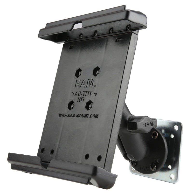 RAM Drill Down Mount & Backing Plate for 8" Tablets with Cases RAM-B-101B-TAB12U
