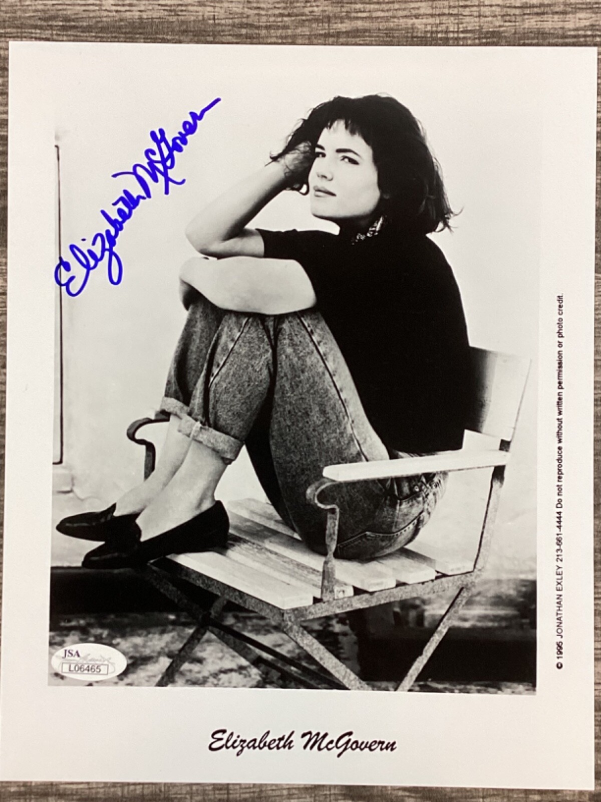 (SSG) Sexy Elizabeth McGovern Signed 8X10 Photo "Downton Abbey" with a JSA COA