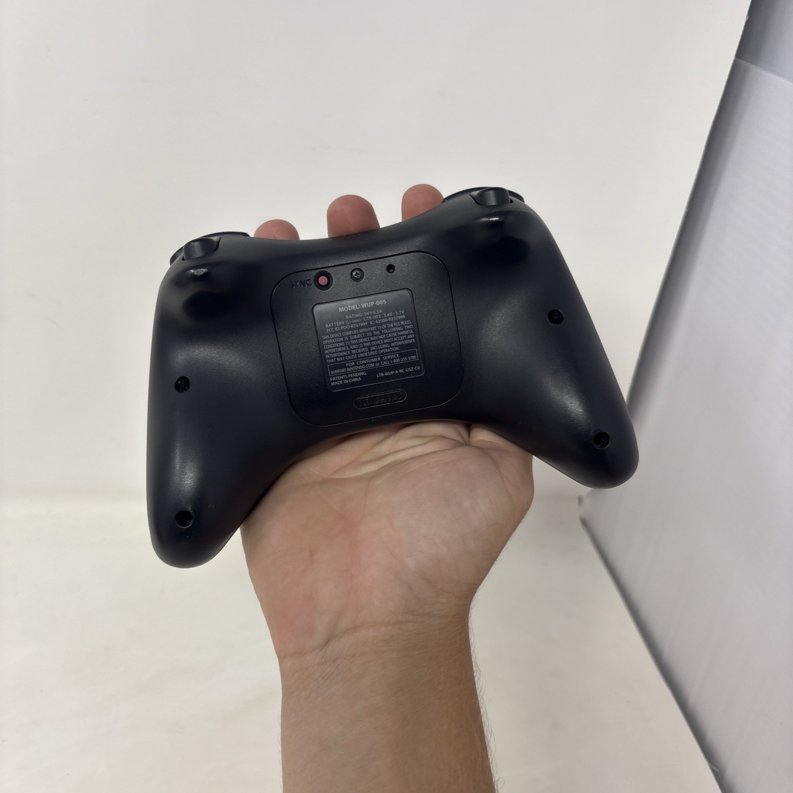 Nintendo Wii U Pro Controller Black WUP-005 Wireless Tested Working