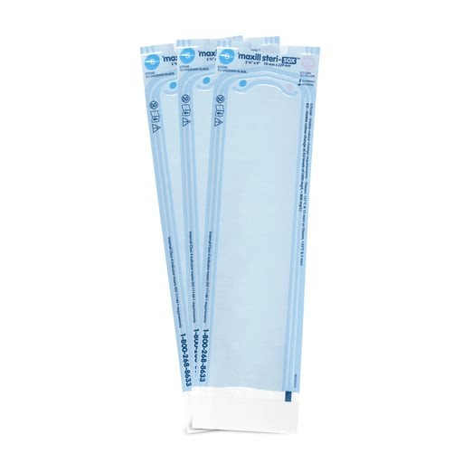 Maxill 60041 Steri-Sox Self-Sealing Sterilization Pouches 2.75" X 9" 200/Box