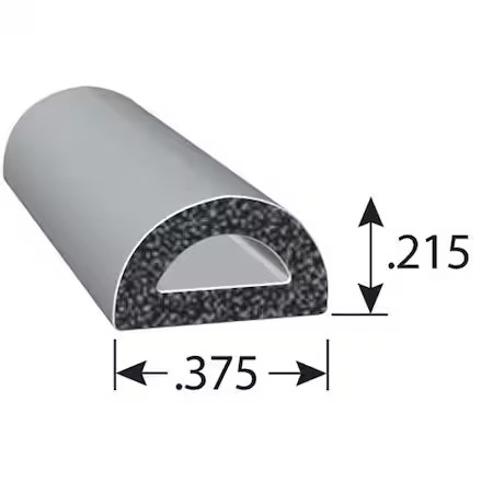 Fairchild Seal, EPDM Rubber, Black, 50 ft L RS1009-50 Fairchild RS1009-50