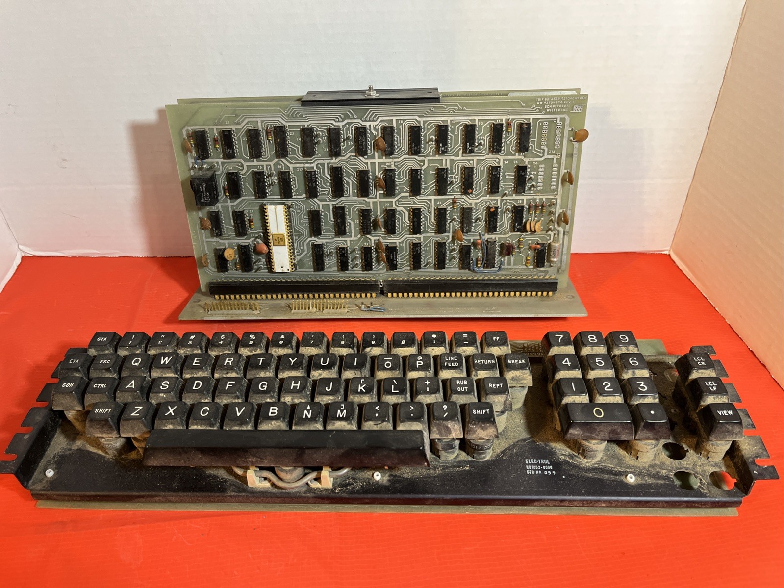 Very Rare  Vintage Wiltek 330 Mb early 70s Dumb Terminal  & Elec-trol Keyboard