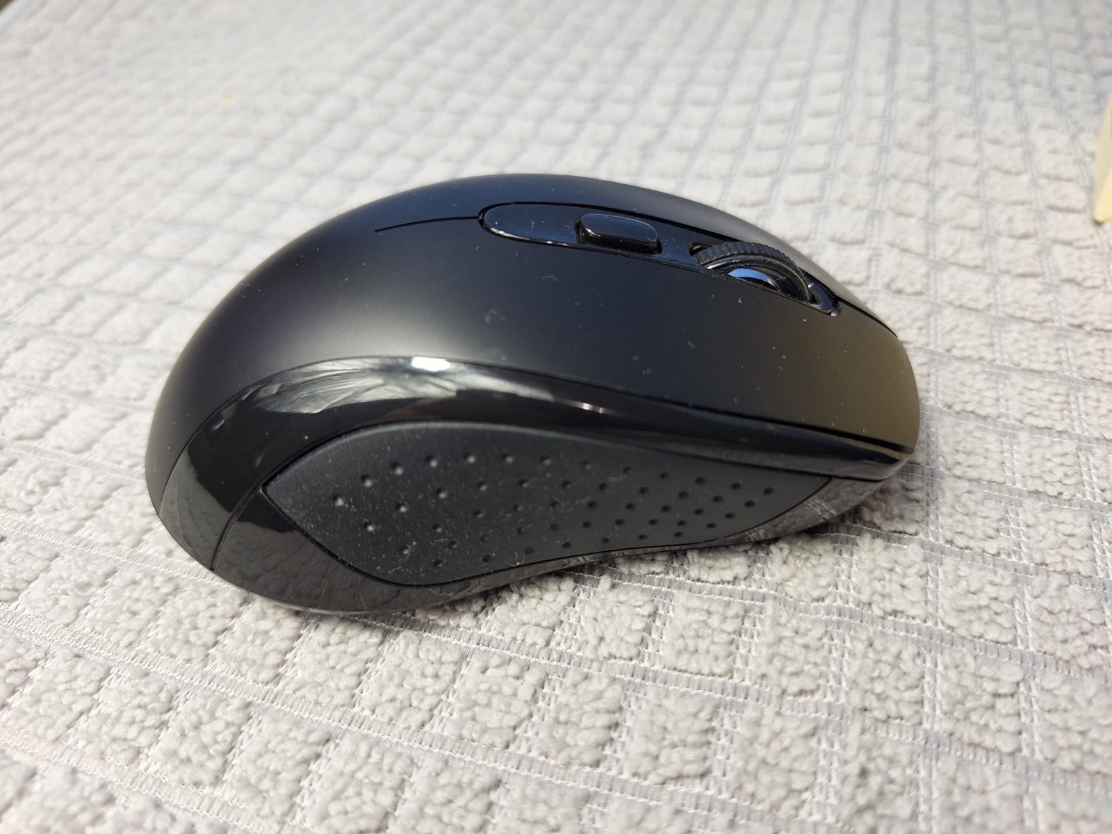 Portable Tecknet Bluetooth 2.4G Wireless Mouse 4800 DPI Black Computer Mouse