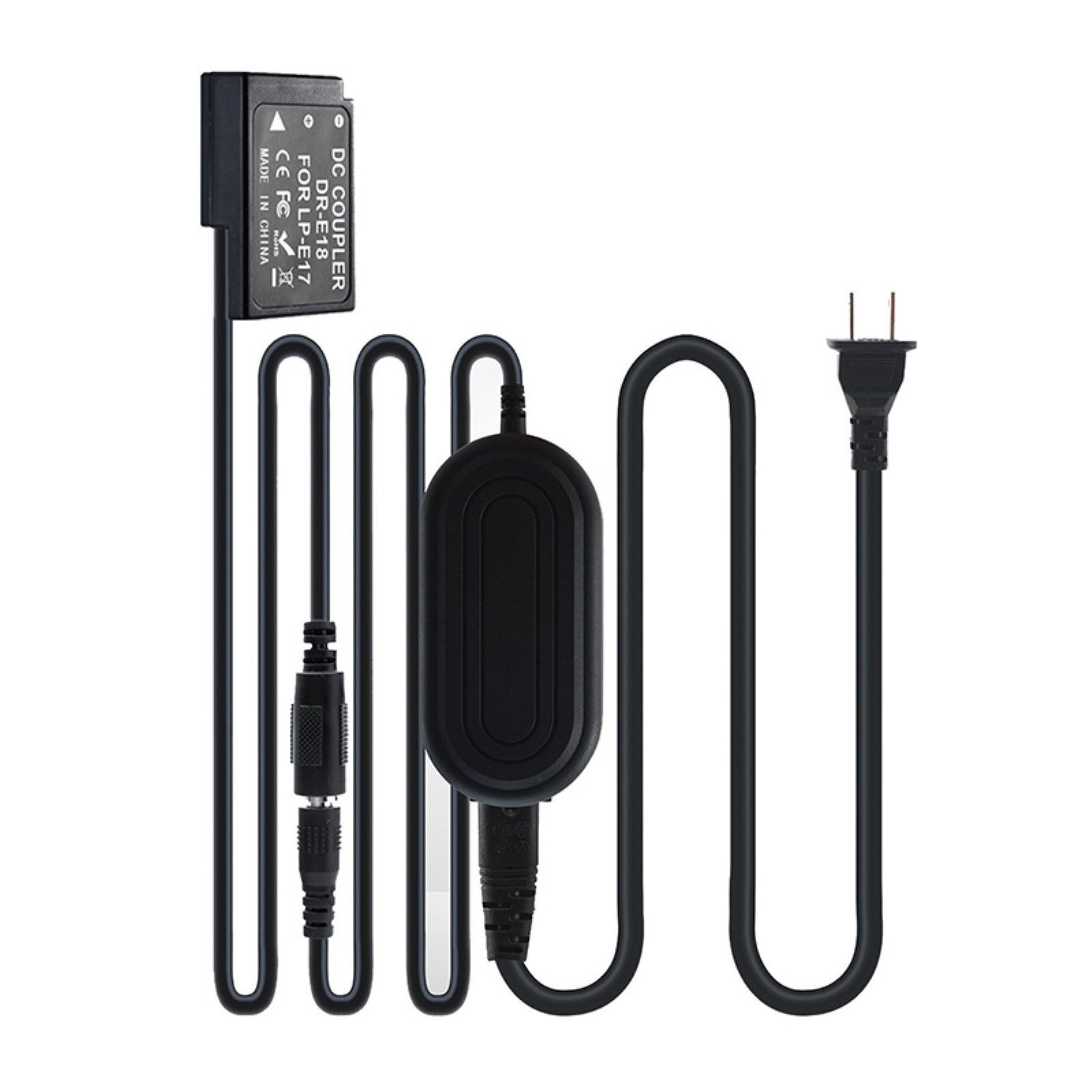 AC Power Supply Adapter for LP-E17 Dummy Battery DR-E18 Coupler For Canon T7i