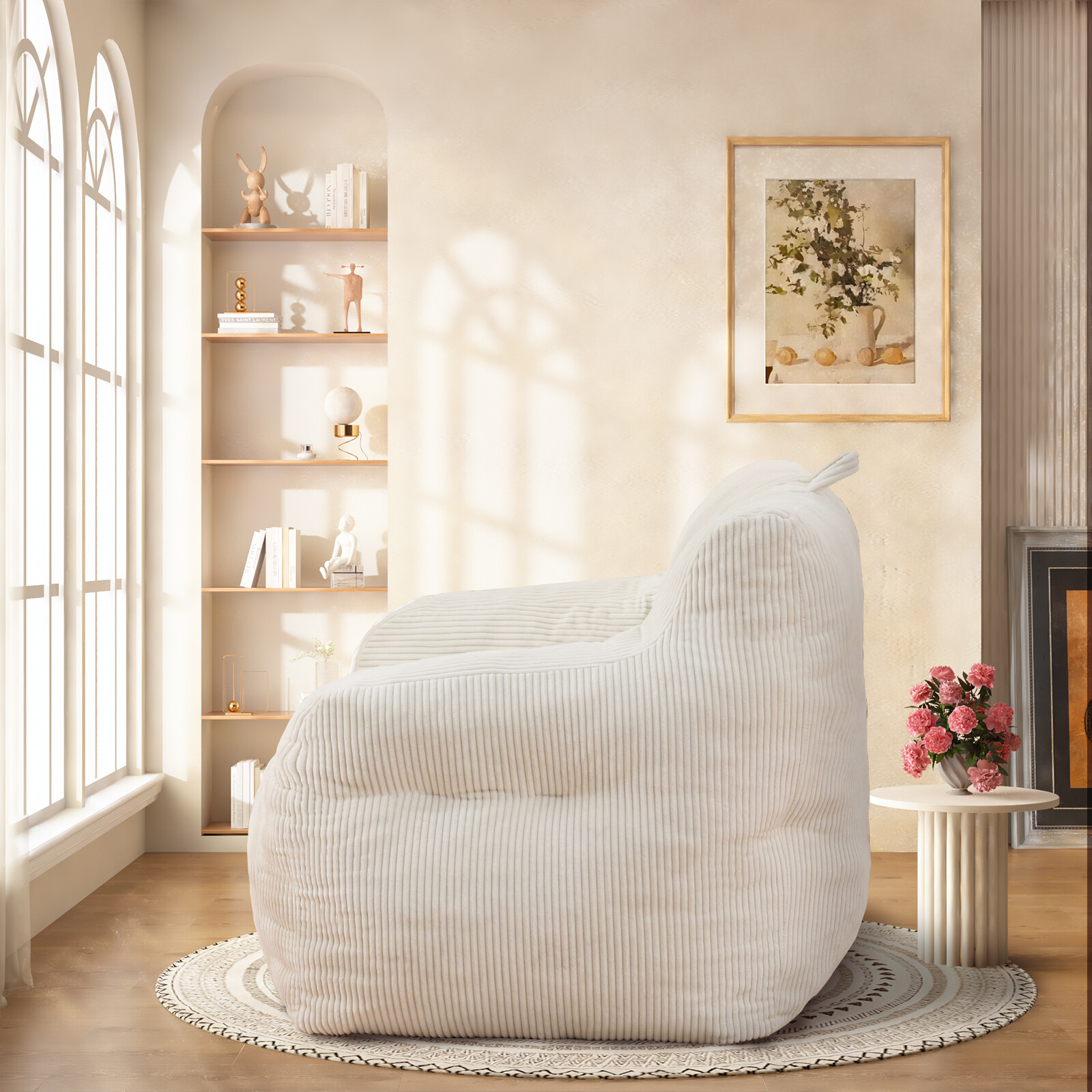 Bean Bag Chairs for Adults Oversize Bean Bag Sofa Chair with High Density Memory