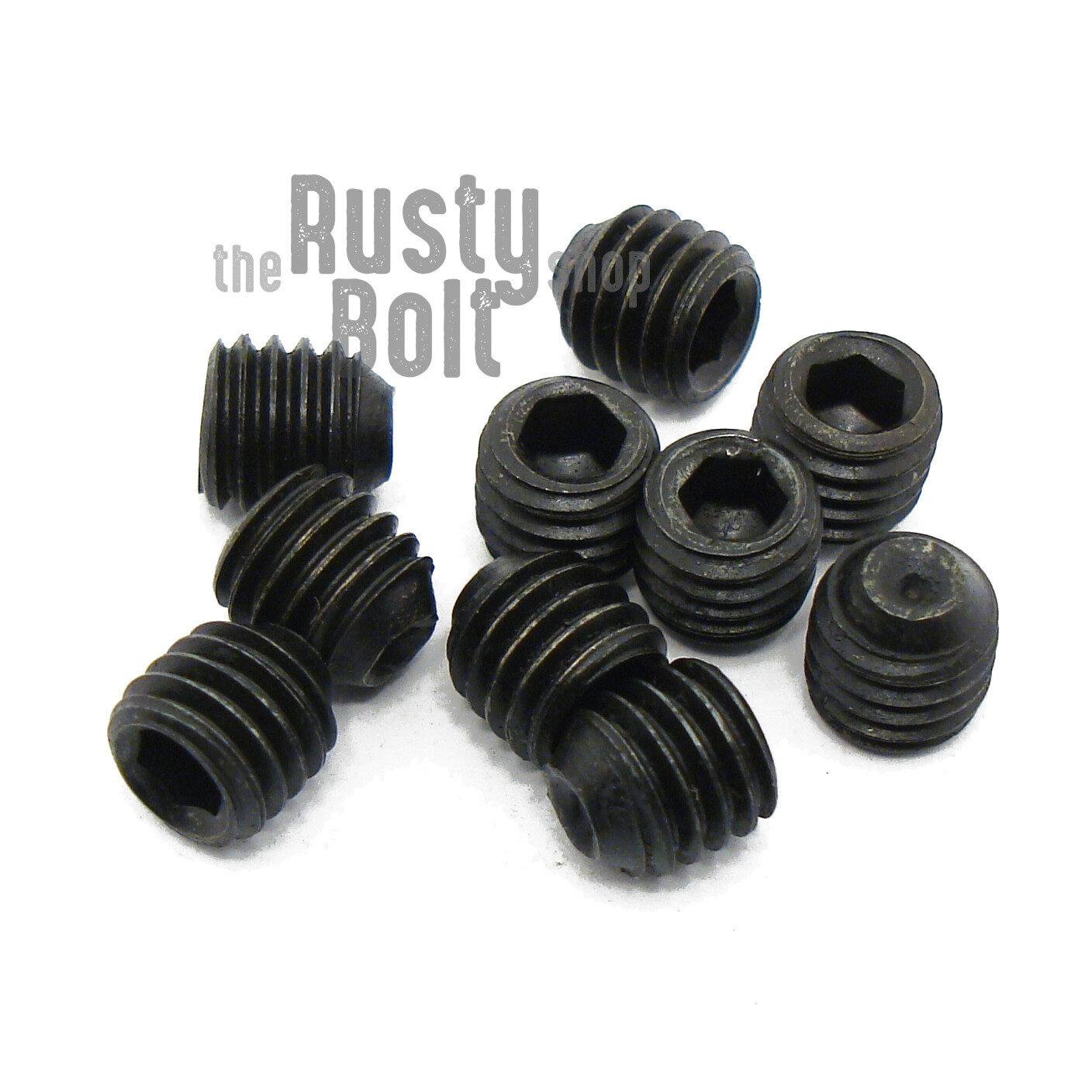M5 x 5mm, Socket Set Screws Cup Point, 45H Steel, Black Oxide