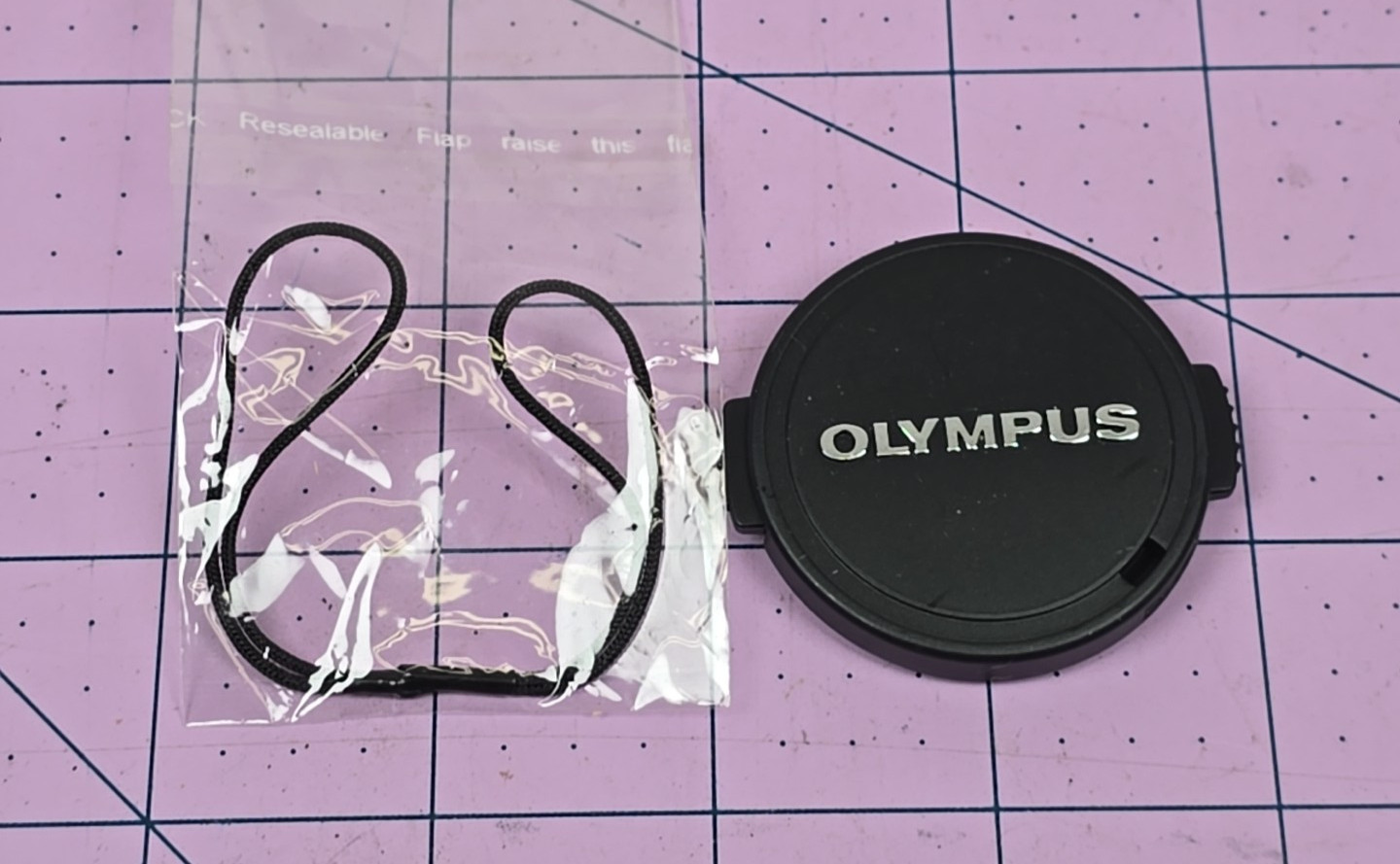Olympus 41mm Front Lens Cap with retention cord