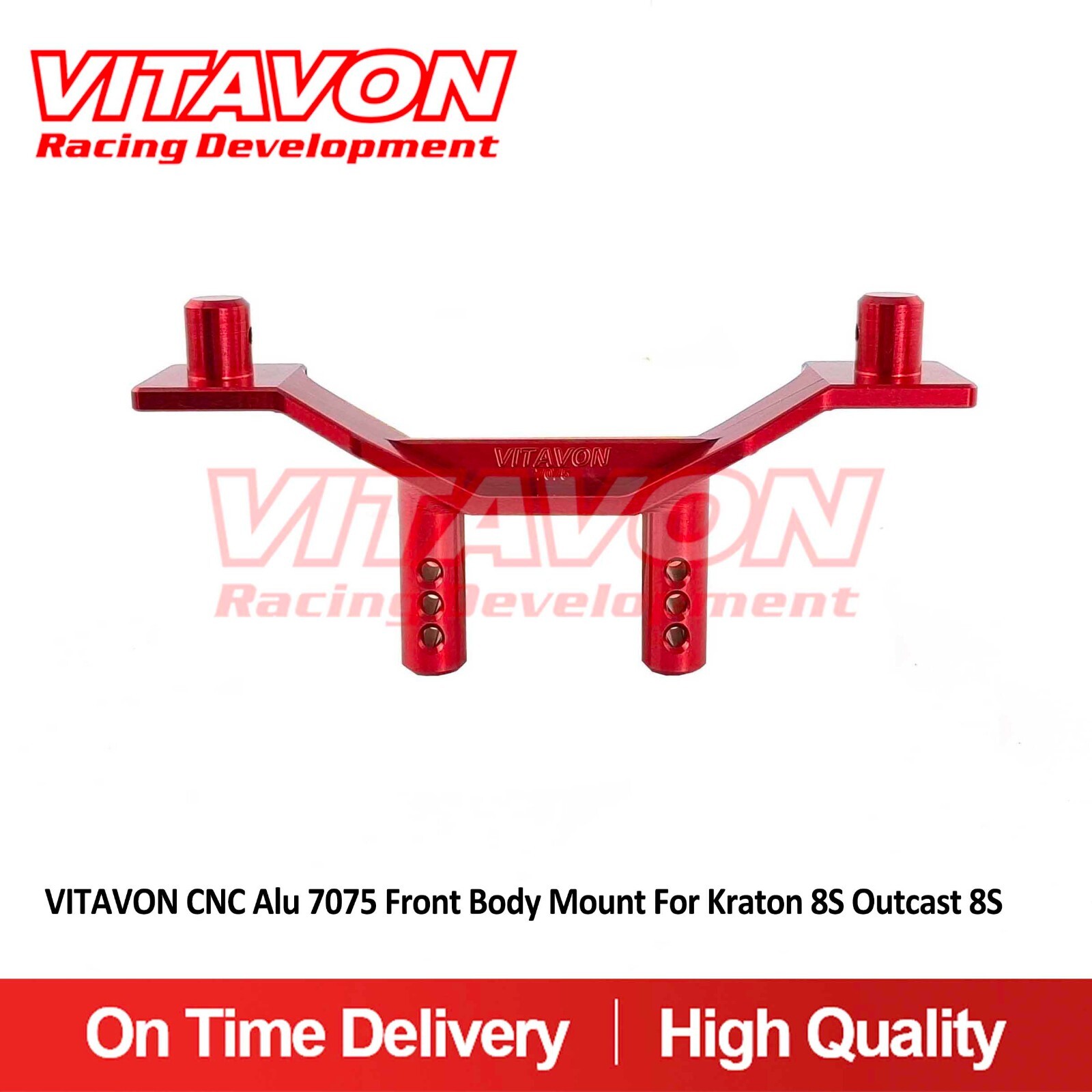 VITAVON CNC Alu 7075 Front Body Mount For Kraton 8S Outcast 8S