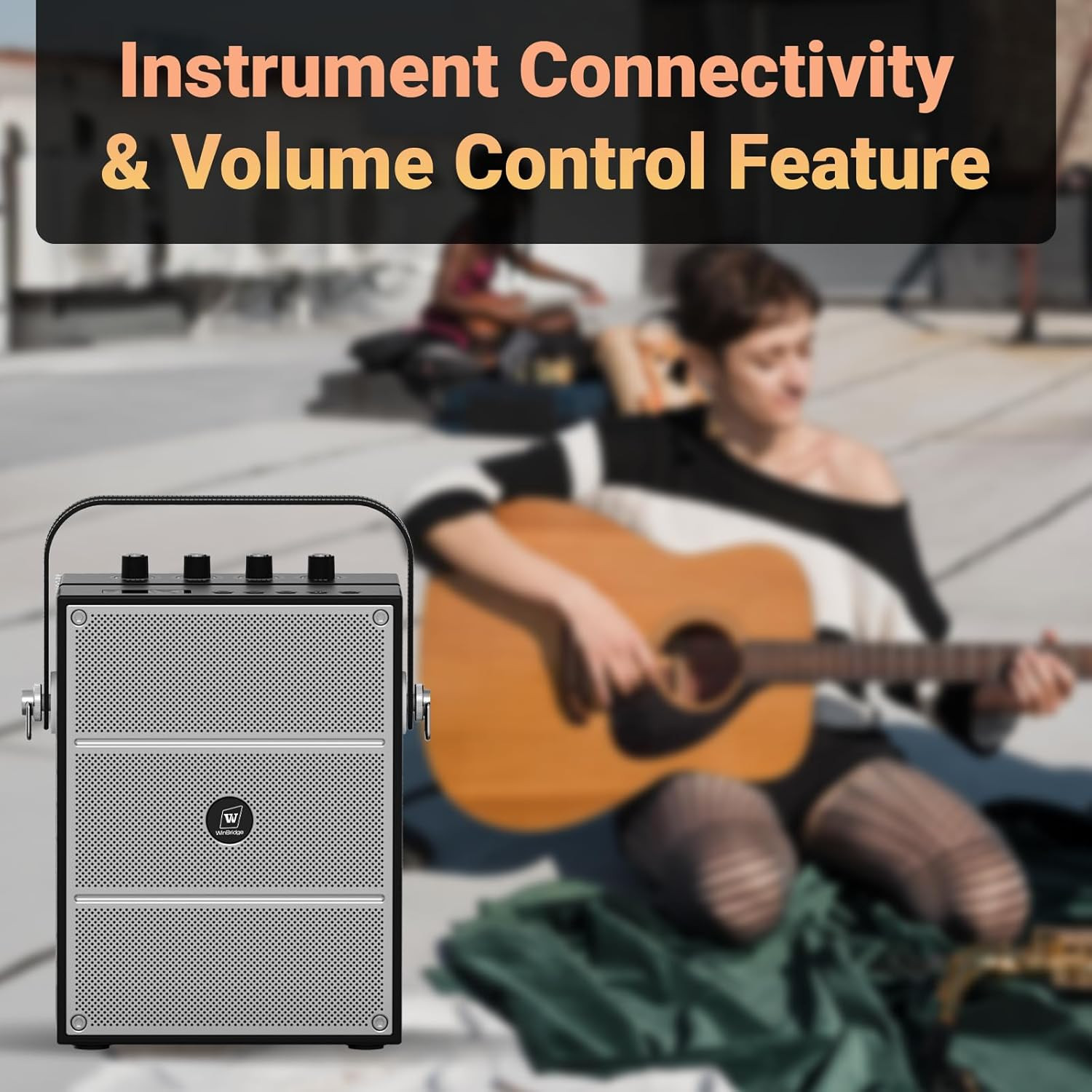 60W Powerful Wireless Voice Amplifier with Handheld and Headset Microphones for