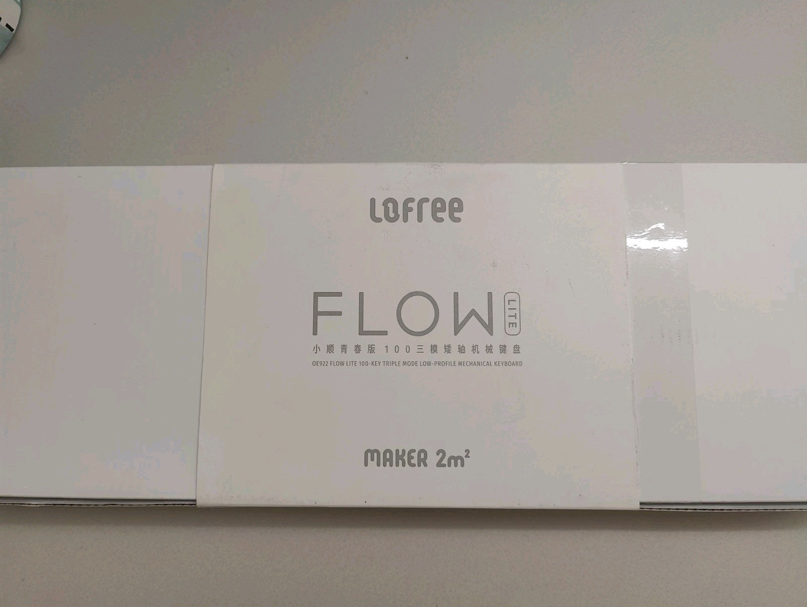 Lofree Flow Lite OE922 100-Key Low Profile Tri-Mode Mechanical Keyboard, White