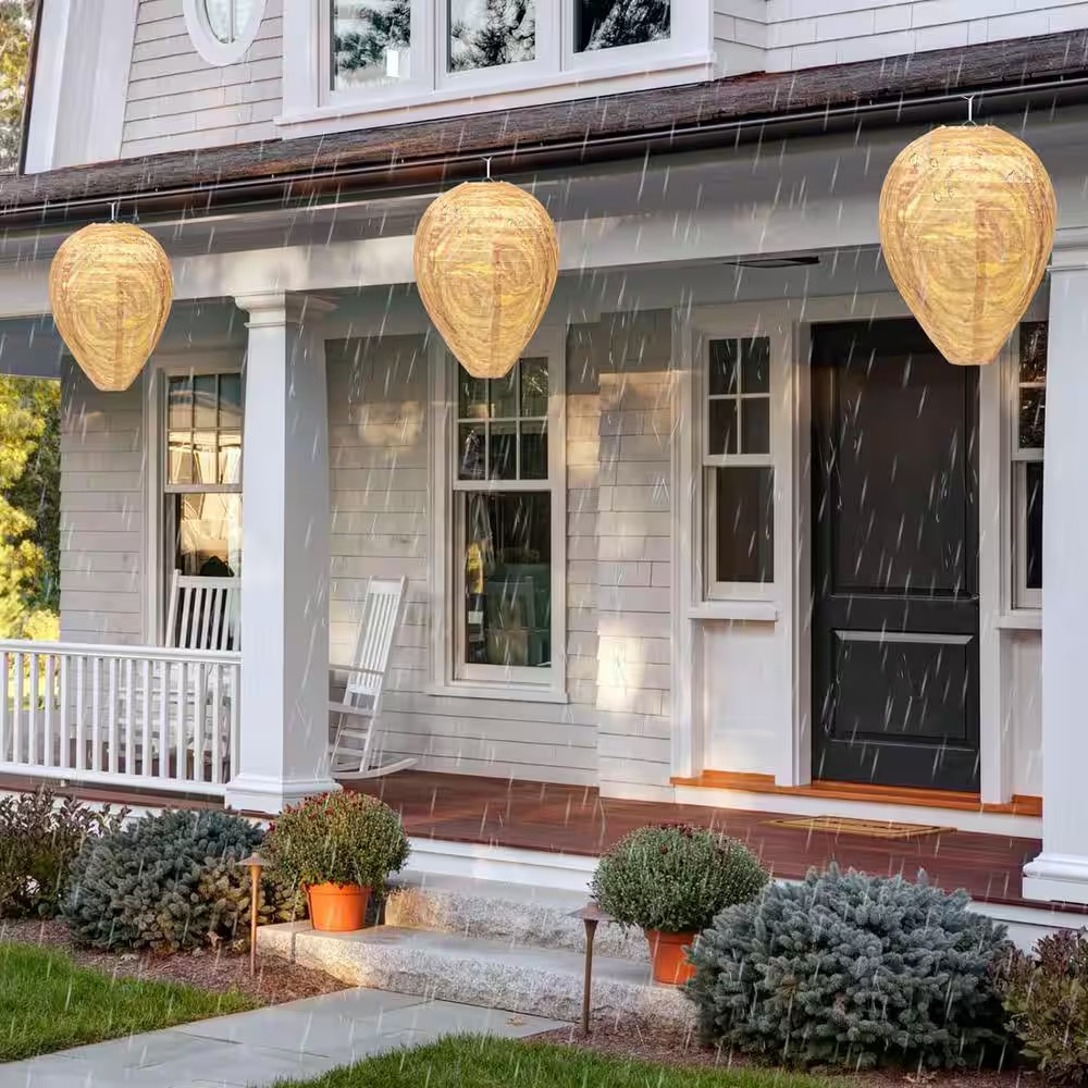 Outdoor/Indoor Hanging Wasp Nest Decoy-Waterproof Effective Deterrent Bee Hornet