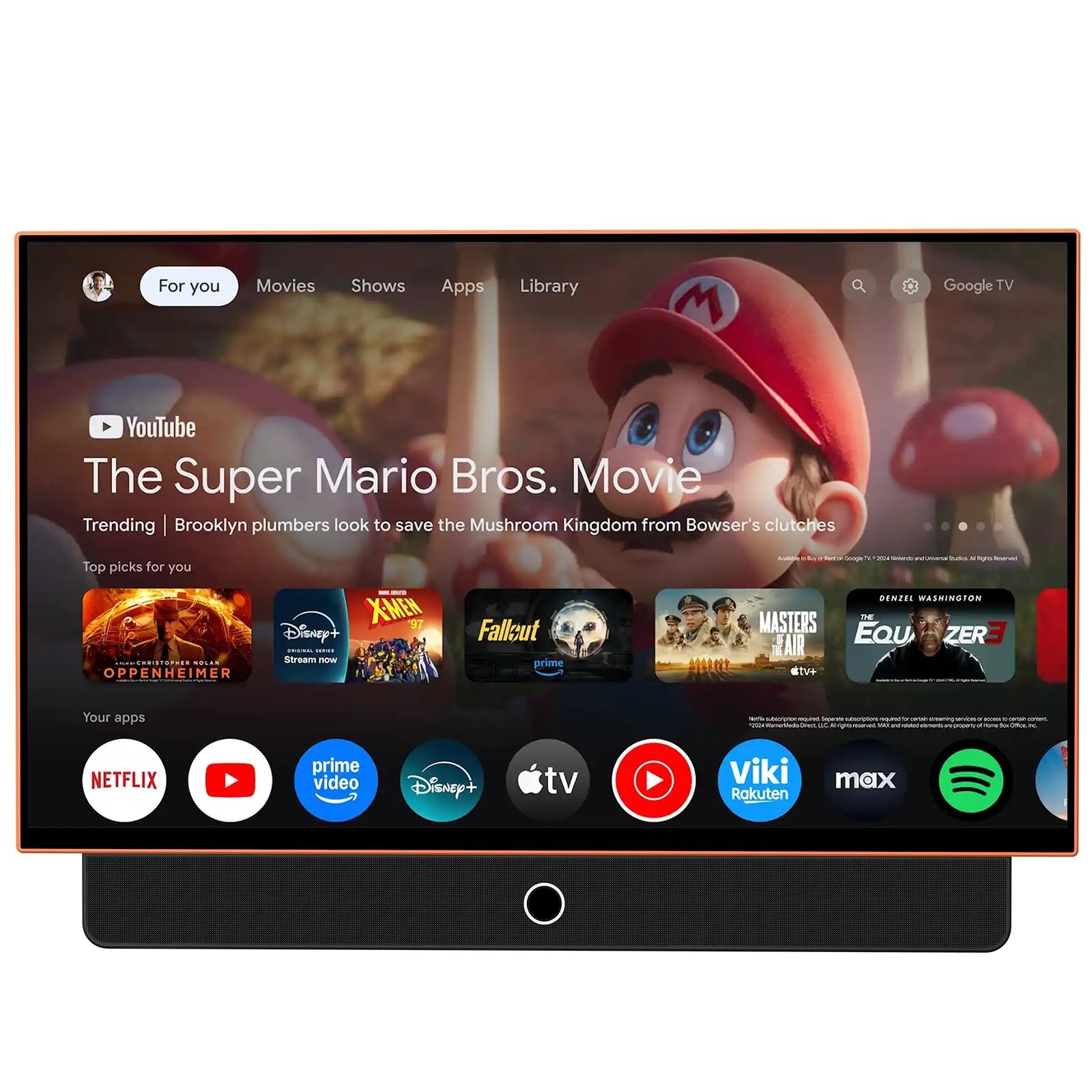 27-Inch Portable Smart TV with Battery Operated, 1080P FHD Smart TV OS, HDR10...