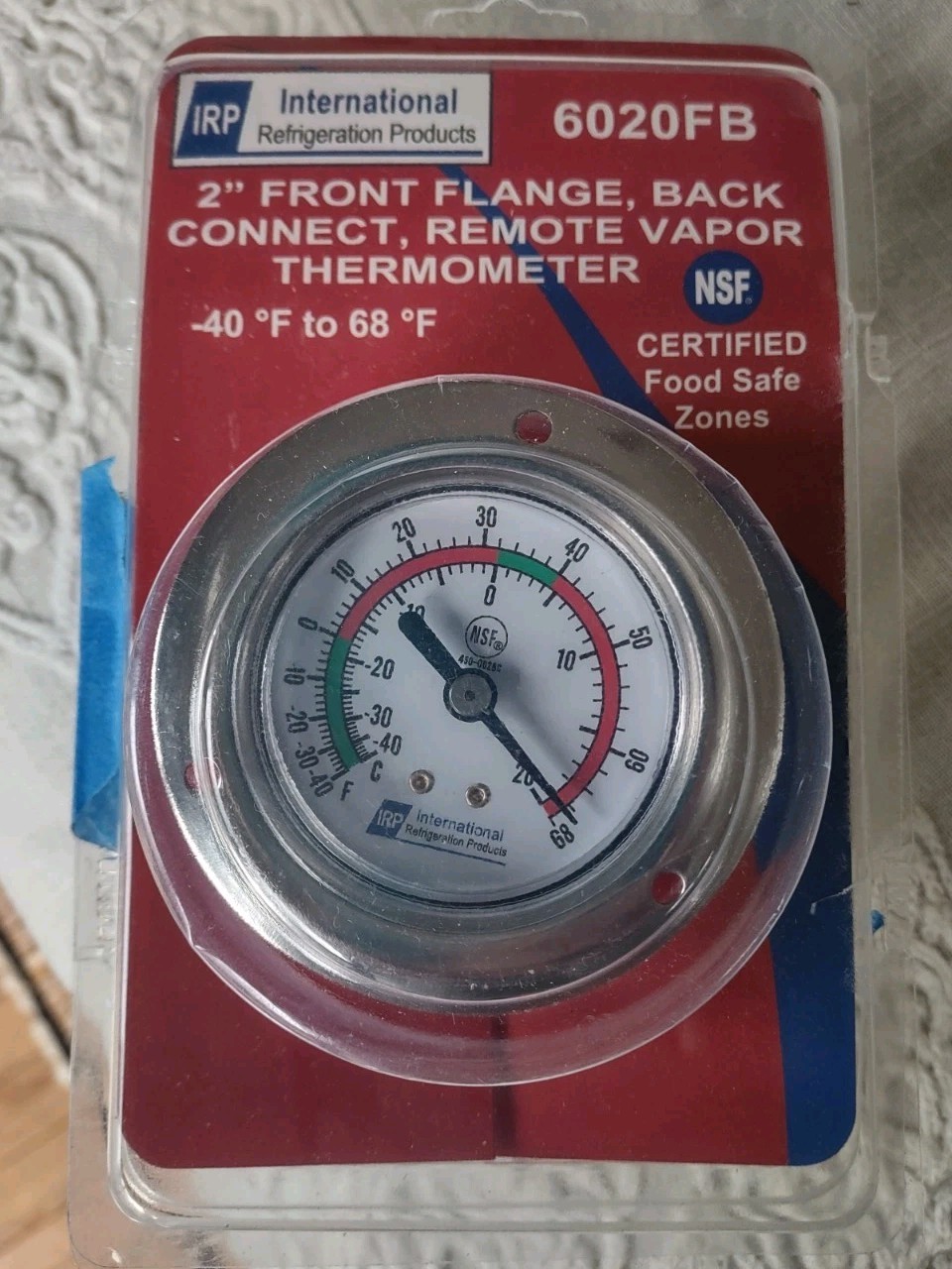 IRP 6020FB 2” Front Flange Thermometer Remote Vapor
