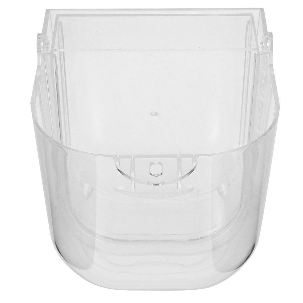Plastic Transparent Bird Bath Box With Drawer For Hanging Parakeet Cage Bathtub