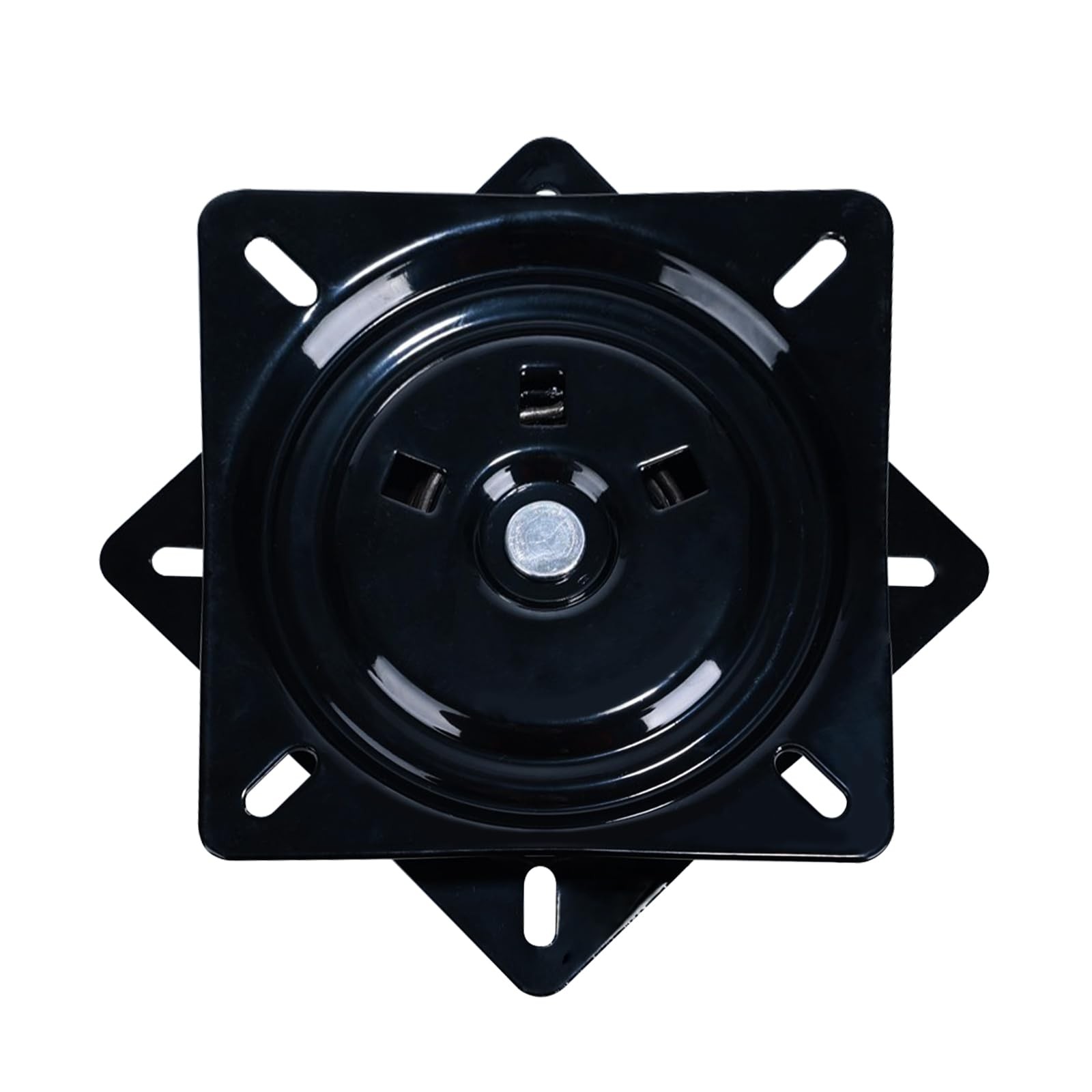 AMICLIBER Bar Stool Swivel Plate Replacement for 8"-Swivel Plate, Black