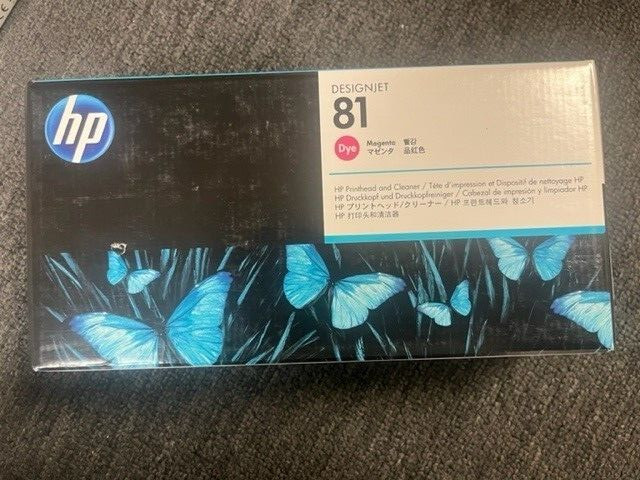 2014 GENUINE HP #81 MAGENTA PRINTHEAD/CLEANER DESIGNJET 5000 5500 C4952A