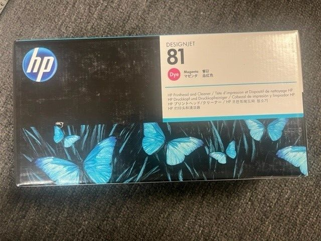 2014 GENUINE HP #81 MAGENTA PRINTHEAD/CLEANER DESIGNJET 5000 5500 C4952A