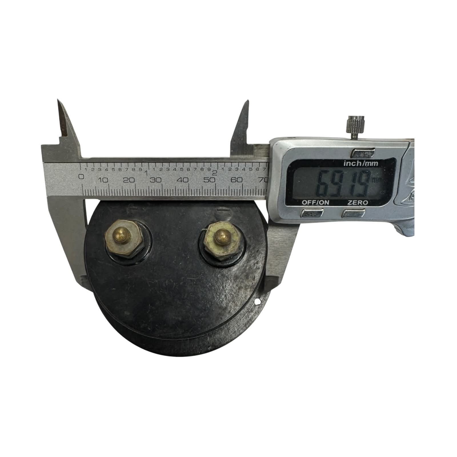 MOD.G Allocchio Bacchini Analog Panel Voltmeter 0-2kV Moving Coil 2mA 84mm With