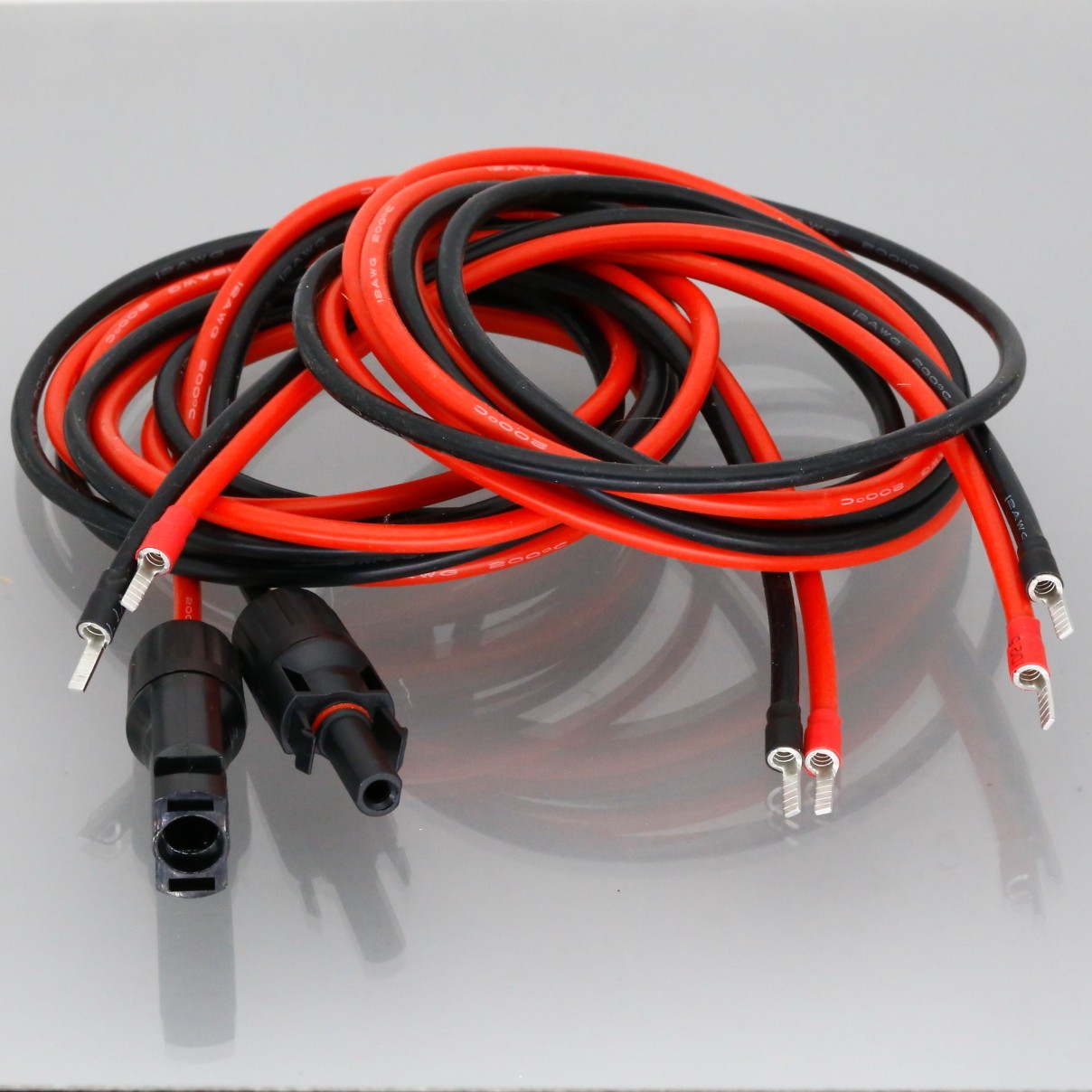 Blade Pin Terminal to Solar Panel MC 4mm Connector Cable For Charge PV Switch