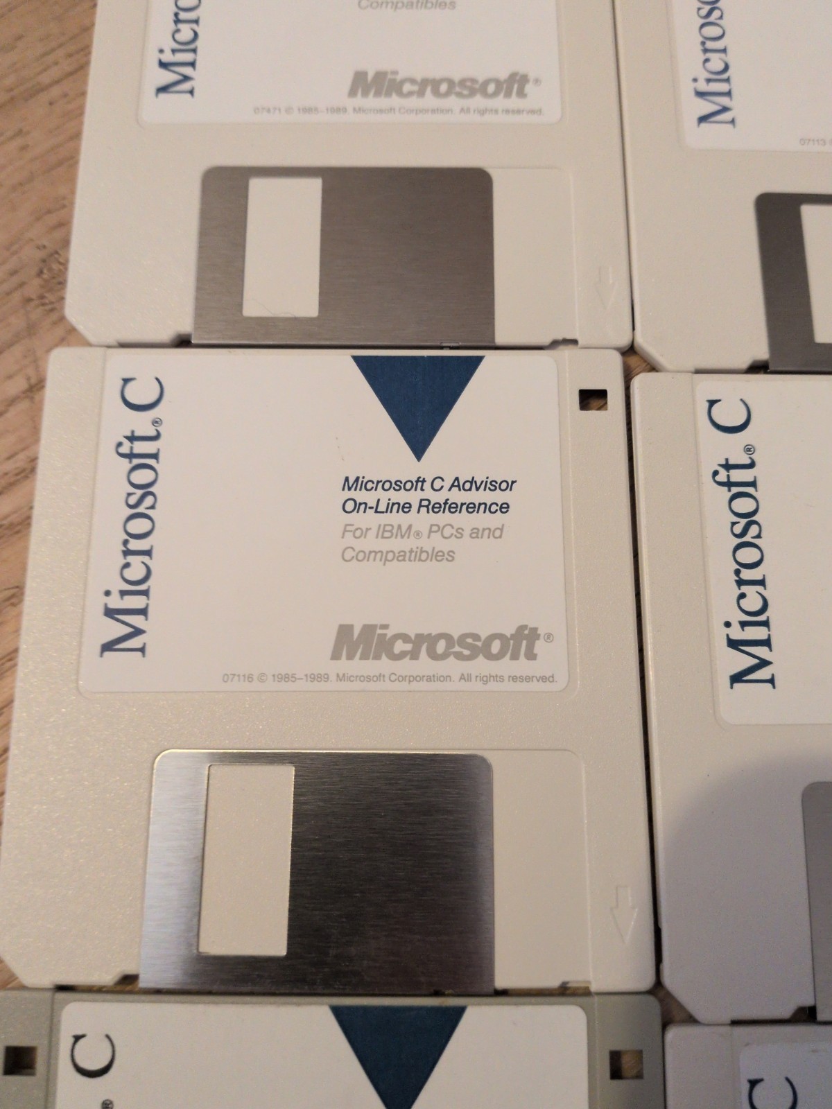 Vintage Software Microsoft C Floppy Disks 12 Total