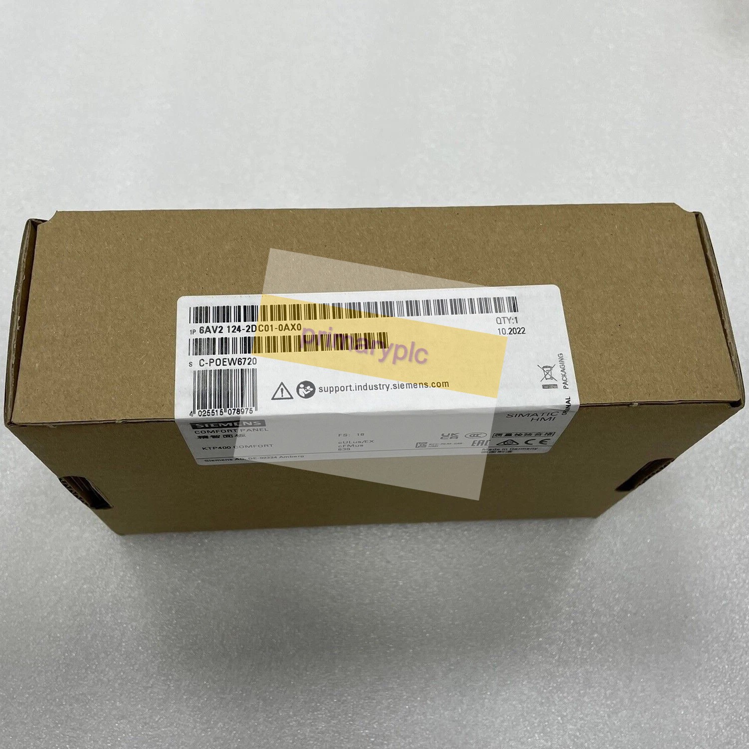 1PC New Siemens 6AV2124-2DC01-0AX0 1 year warranty