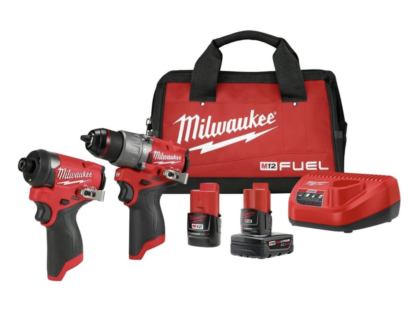 Milwaukee M12 FUEL 3497-22 Impact Driver & Hammer Drill 2-Tool Combo Kit