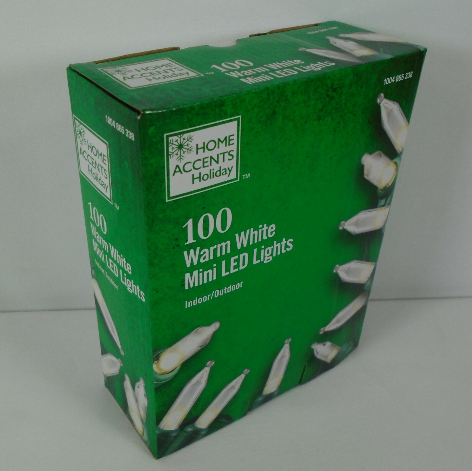 1-Box 100 Clear LED Mini Lights 28 Ft 10.5" Length Home Accents Holiday