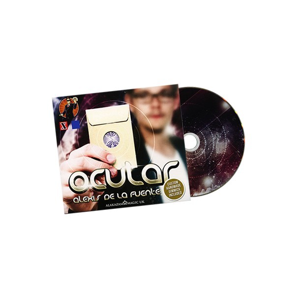 OCULAR DVD & GIMMICK BY ALAKAZAM MAGIC CARD TRICK CARD TO ENVELOPE GAFF