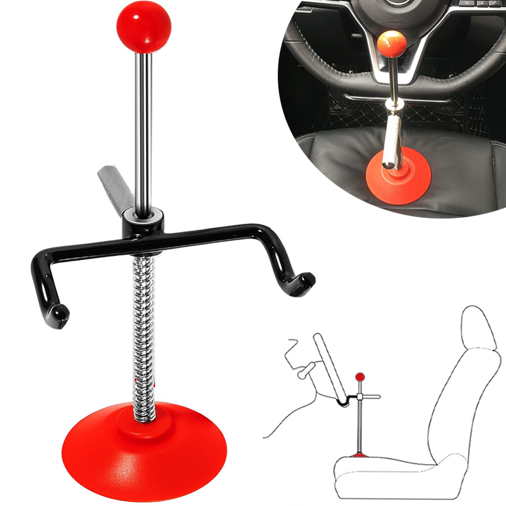 14" Universal Steering Wheel Holder Adjustable Stand Alignment Tool for Car