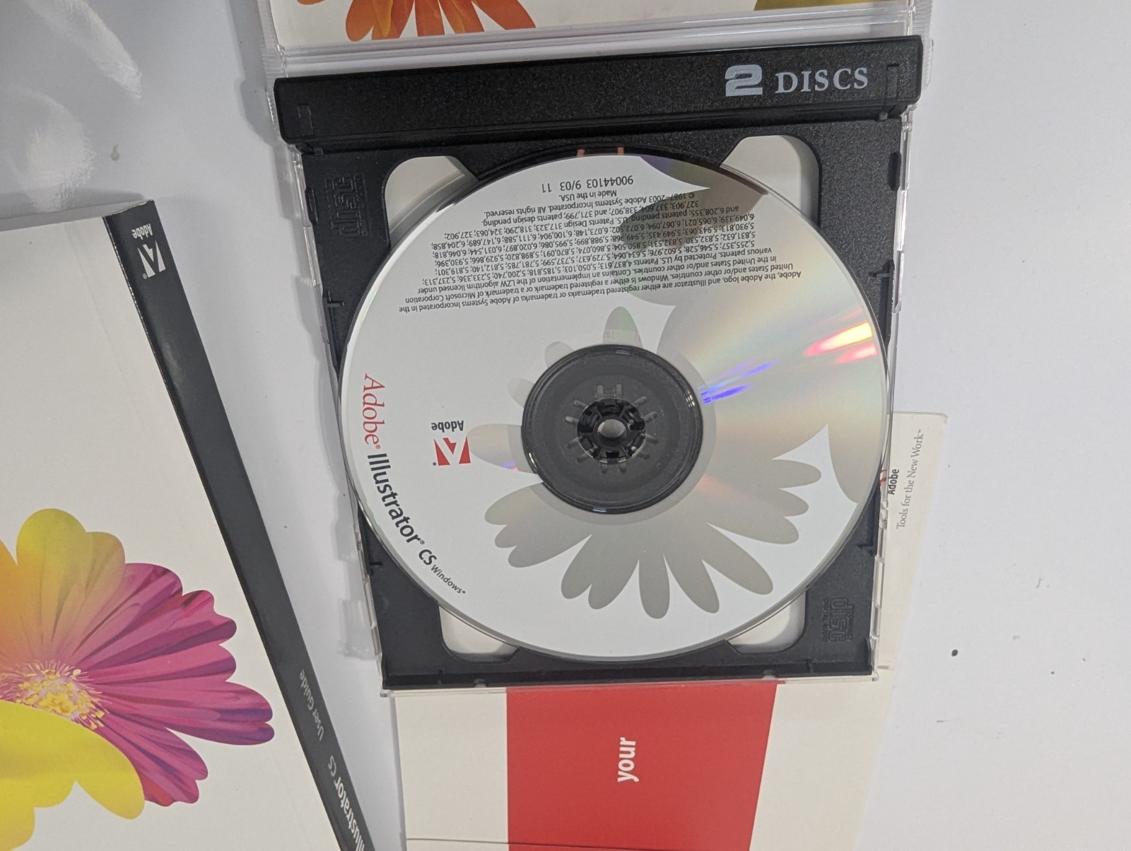 New 2003 Adobe Illustrator CS for WINDOWS PC / Two CD