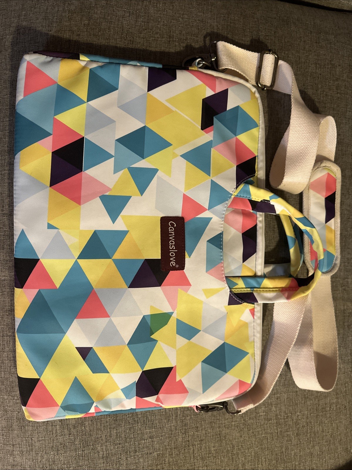 Canvaslove Laptop Messenger Bag Water-resistant 16”x11.5” Fits 15.6”-16” Laptops
