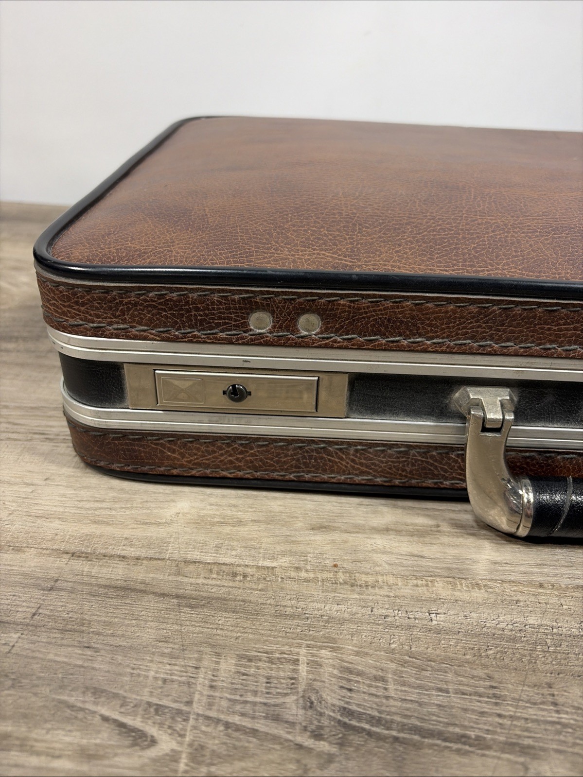 NOS PLATT Hard Plastic Briefcase / Attache Case Keys Included Nice HARD Case