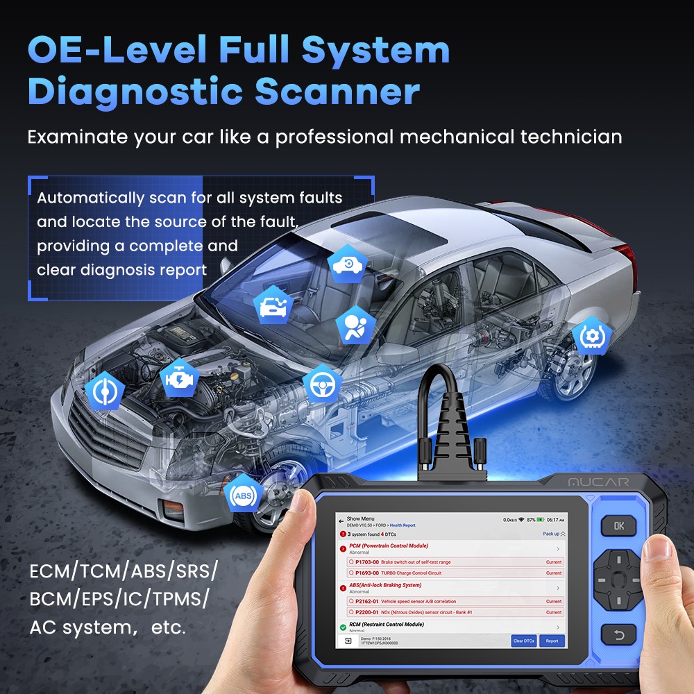 2025 MUCAR 682 Bidirectional All System OBD2 Scanner Diagnostic Tool Code Reader