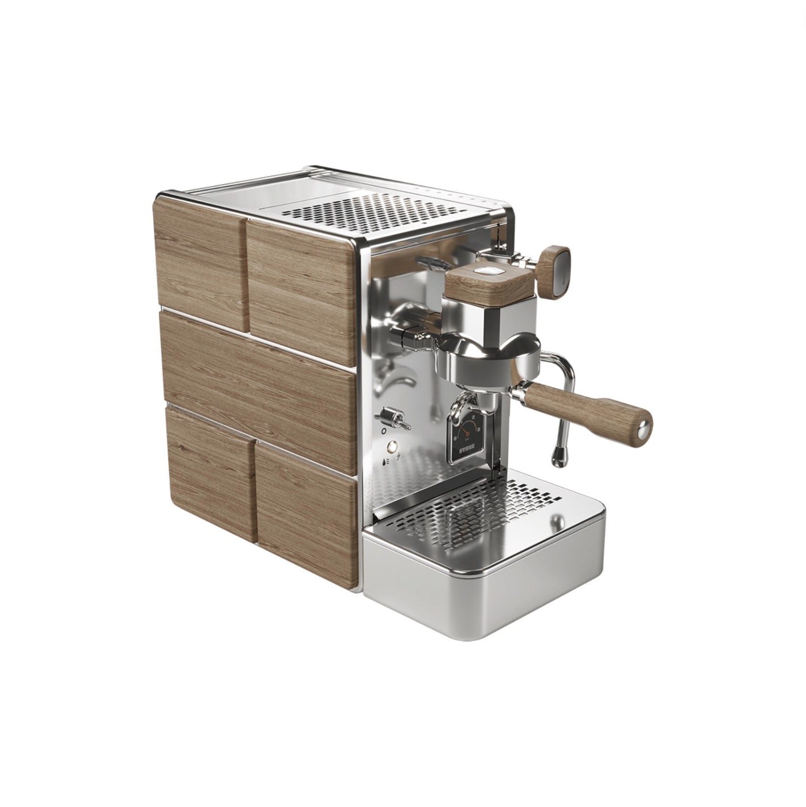 STONE MINE PREMIUM WOOD 1 GROUP BRAND NEW ESPRESSO COFFEE MACHINE DOMESTIC HOME