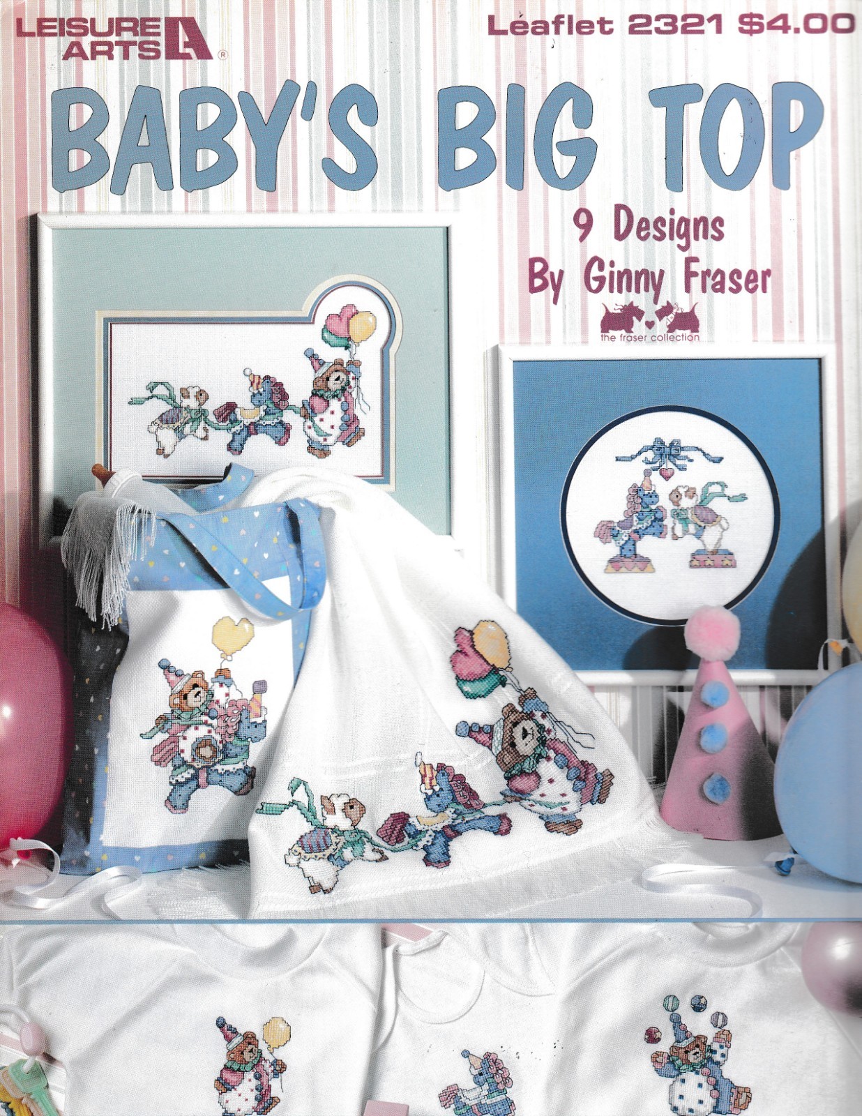 Baby's Big Top 9 Designs Cross Stitch | Leisure Arts 2321