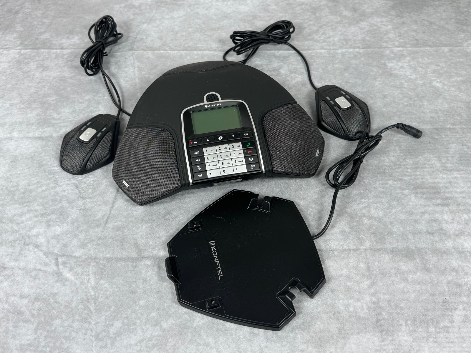 Konftel 300Wx Wireless Conference Phone With 2 Expansion Microphones Cradle