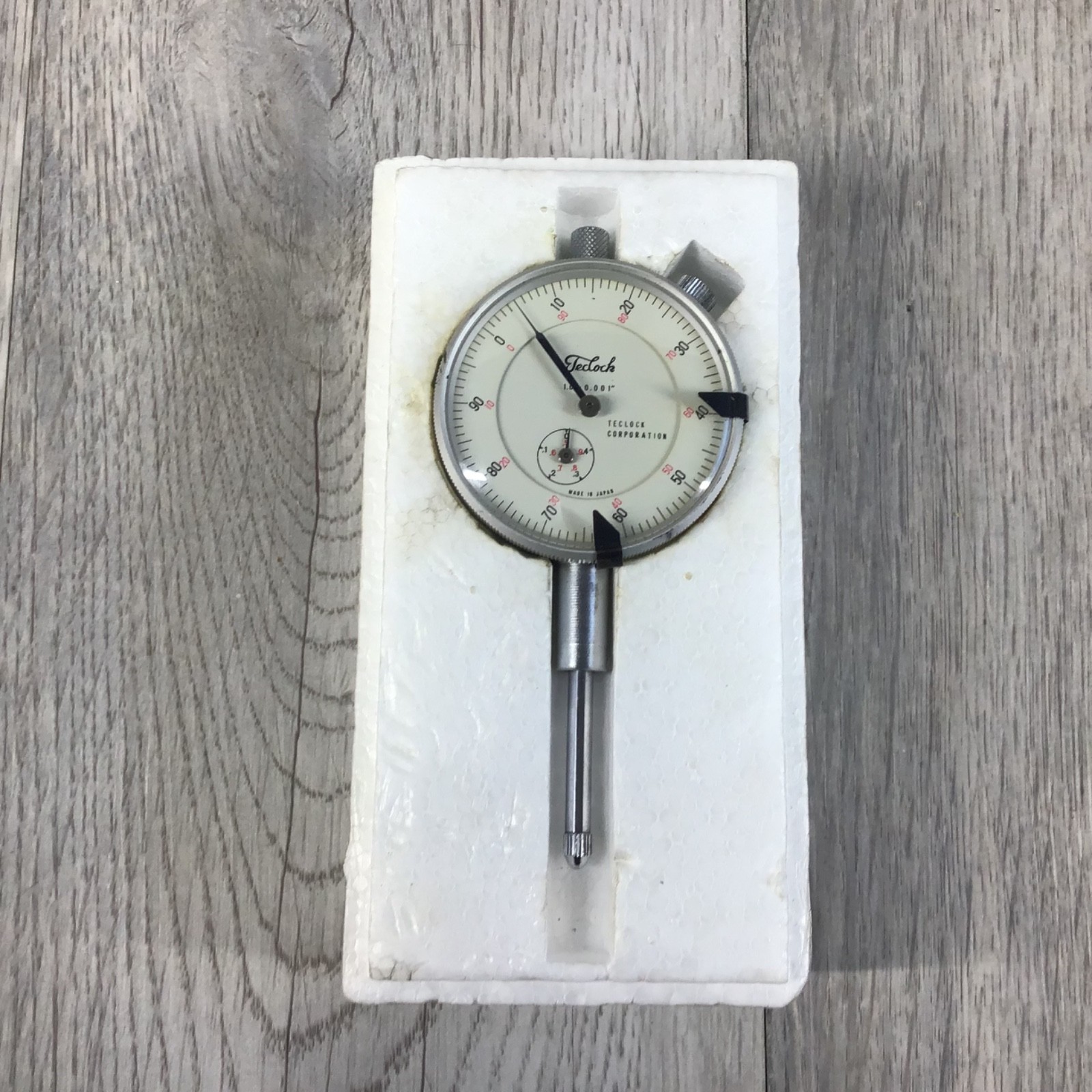 Teclock AI-921 Precision Dial Indicator 1.0-0.001” Made in Japan Machinist Gauge