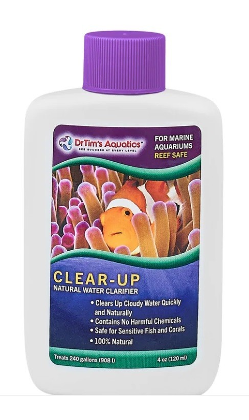 Dr Tims Aquatics Clear-Up Natural Water Clarifier 4 oz Treats 240 gallons DT-041