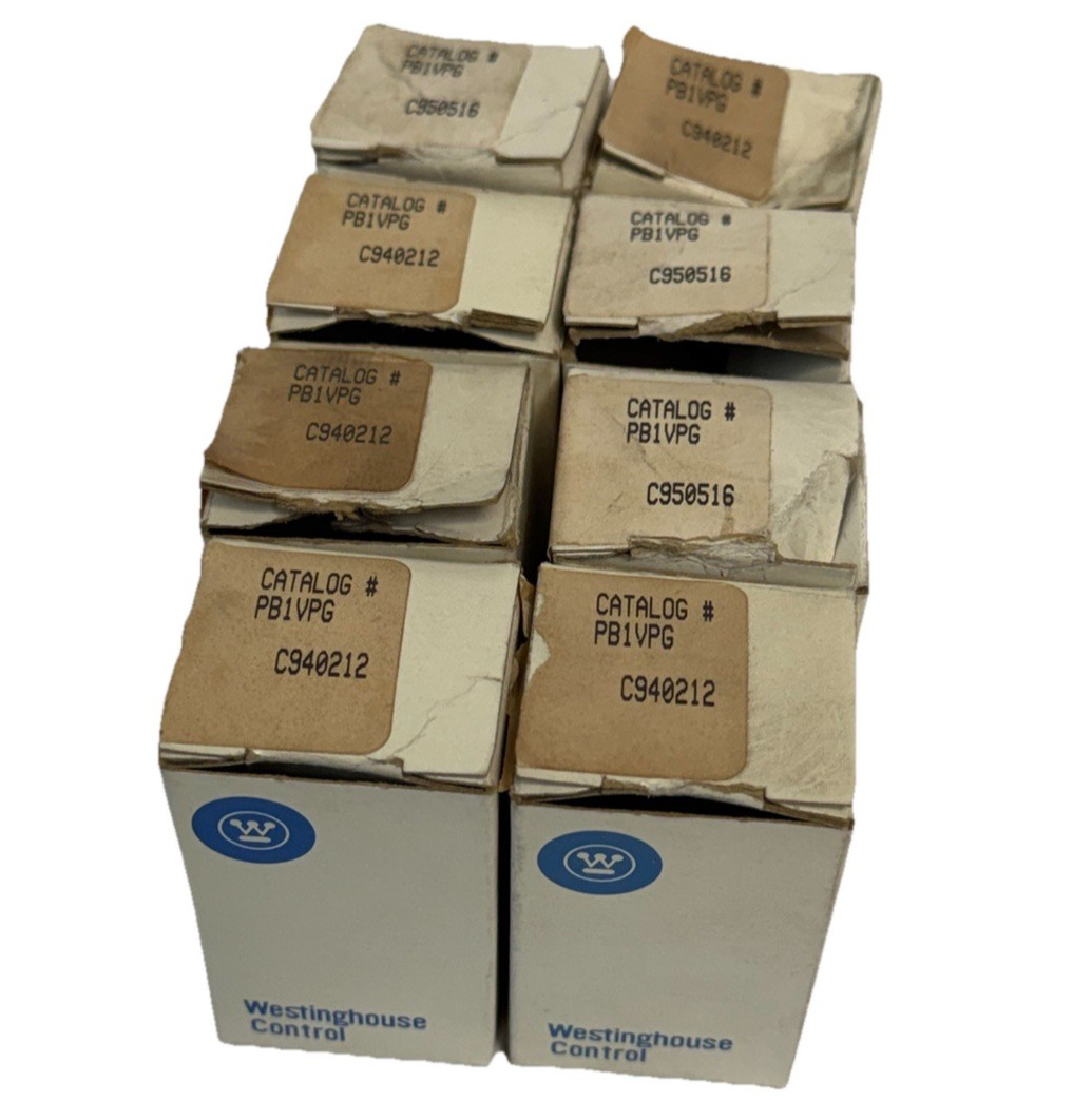 LOT OF 8 NIB WESTINGHOUSE PB1VPG GREEN LENS CAPS